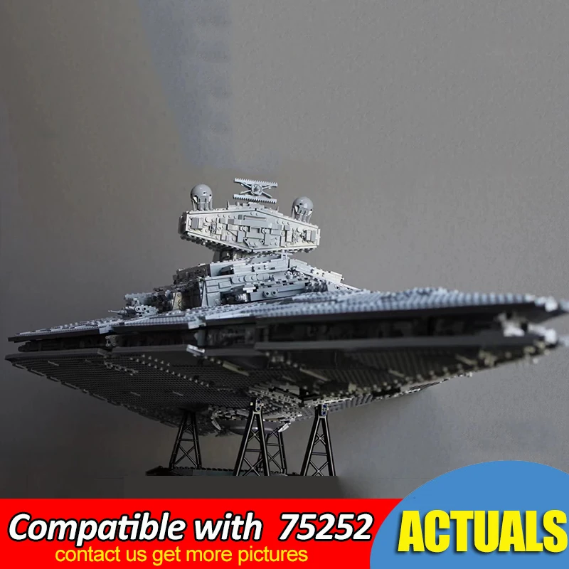 4784pcs Imperial Star Destroyer UCS Fighters Buidling Blocks Bricks Educational Model Kids Birthday Gifts 75252
4784pcs Imperial Star Destroyer UCS Fighters Buidling Blocks Bricks Educational Model Kids Birthday Gifts 75252