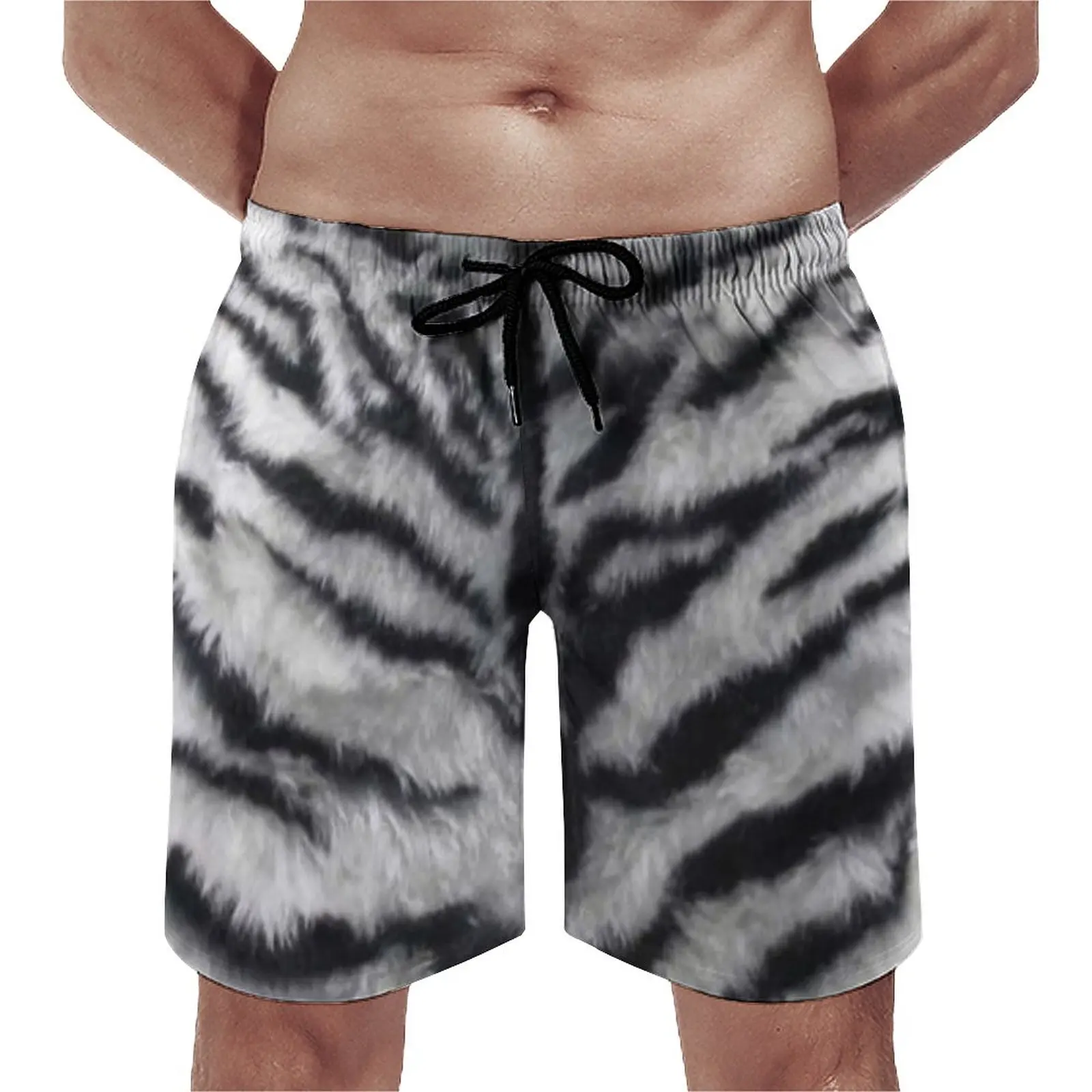 White Tiger Print Gym Shorts Summer Animal Skin Fur Funny Beach Short Pants Men Sports Fitness Comfortable Pattern Beach Trunks 
White Tiger Print Gym Shorts Summer Animal Skin Fur Funny Beach Short Pants Men Sports Fitness Comfortable Pattern Beach Trunks