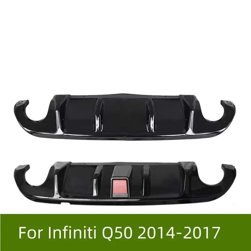 Car Rear Bumper Diffuser Spoiler with Indicator Light for Infiniti Q50 2014-2017 Car Modification Posterior Lip Body Kit
Car Rear Bumper Diffuser Spoiler with Indicator Light for Infiniti Q50 2014-2017 Car Modification Posterior Lip Body Kit