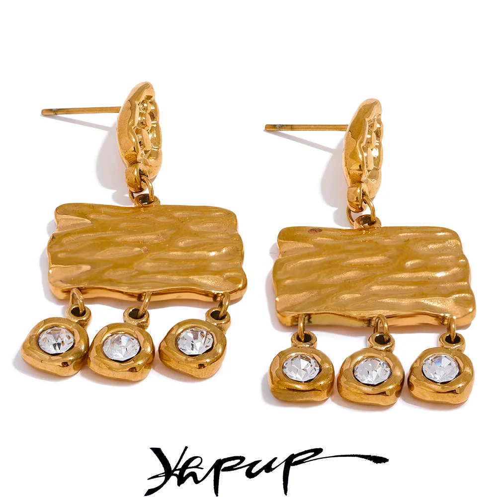 Квадратные геометрические висячие серьги из нержавеющей стали 316l Yhpup, изящные кубические циркониевые темпераментные модные французские украшения для женщин
Квадратные геометрические висячие серьги из нержавеющей стали 316l Yhpup, изящные кубические циркониевые темпераментные модные французские украшения для женщин