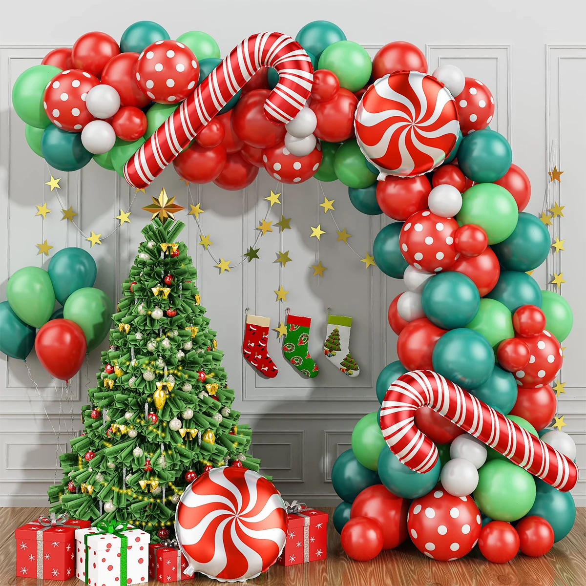 Christmas Balloon Arch Green Gold Red Box Candy Balloons Garland Cone Explosion Star Foil Balloons New Year Christma Party Decor
Christmas Balloon Arch Green Gold Red Box Candy Balloons Garland Cone Explosion Star Foil Balloons New Year Christma Party Decor