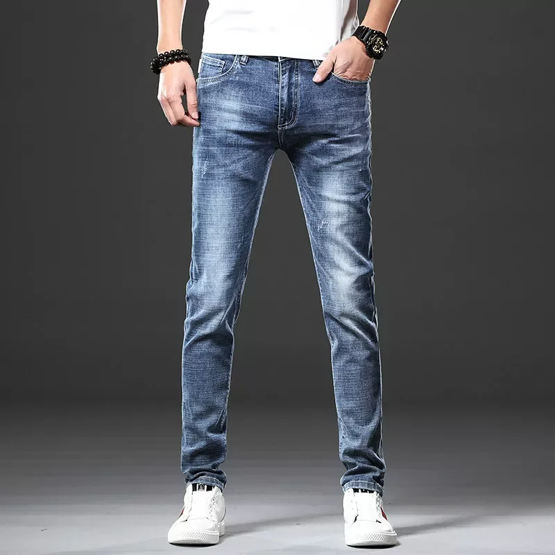 Jantour Brand Skinny jeans men Slim Fit Denim Joggers Stretch Male Jean Pencil Pants Blue Men's jeans fashion Casual Hombre
Jantour Brand Skinny jeans men Slim Fit Denim Joggers Stretch Male Jean Pencil Pants Blue Men's jeans fashion Casual Hombre