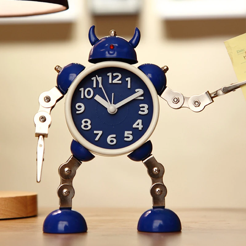 Robot Alarm Clock Student with Cartoon Children's Special Bedside Clock Mute Creative Personality Desktop Cute Alarm Clock Table
Robot Alarm Clock Student with Cartoon Children's Special Bedside Clock Mute Creative Personality Desktop Cute Alarm Clock Table