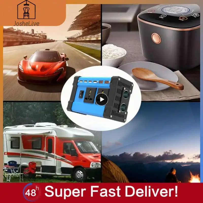 2/4/6PCS Ac 220v /110v Sine Wave Car Inverter Charger Durable Practical Car Power Inverter Fast Charging Led Screen Display 300w
2/4/6PCS Ac 220v /110v Sine Wave Car Inverter Charger Durable Practical Car Power Inverter Fast Charging Led Screen Display 300w