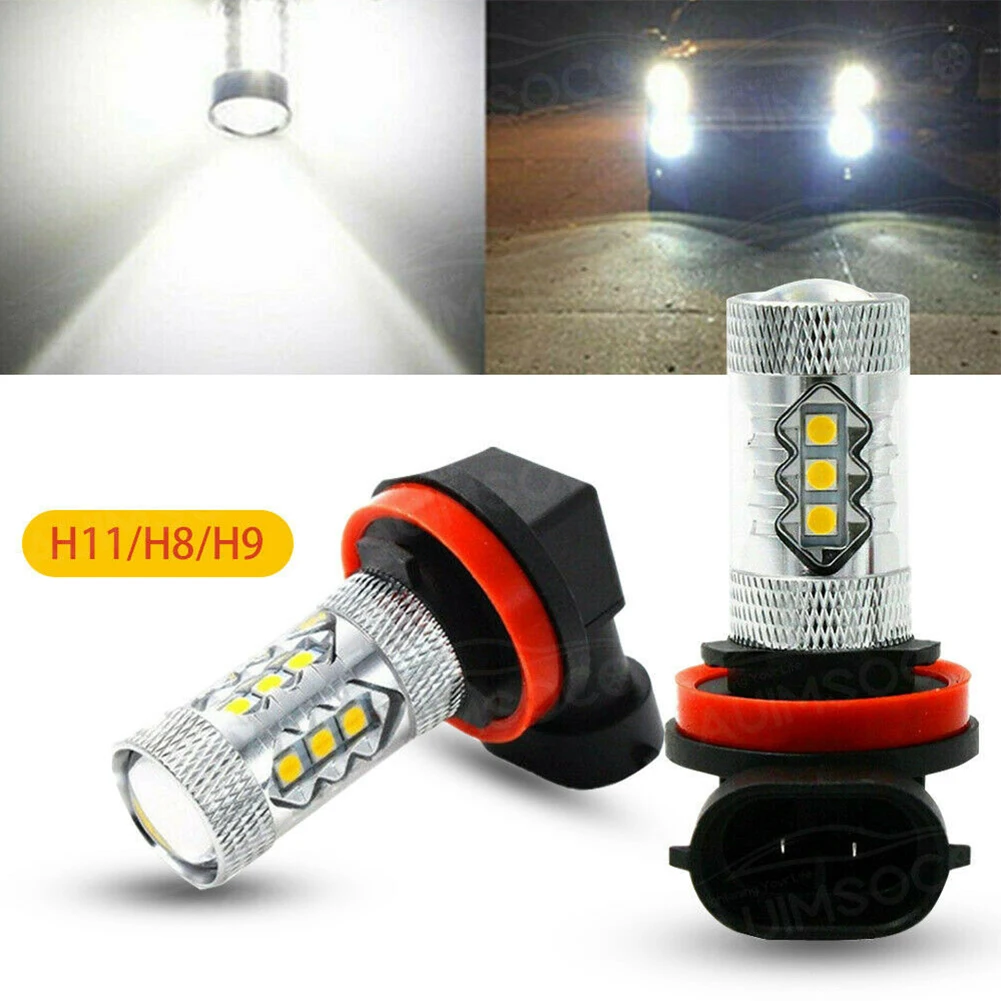 H8 H9 H11 LED Fog Light Bulbs High Power Lamps 6000K White Foglight Bulbs DRL Universal H8/h9/h11 80w Car LED Gog Light Lamps
H8 H9 H11 LED Fog Light Bulbs High Power Lamps 6000K White Foglight Bulbs DRL Universal H8/h9/h11 80w Car LED Gog Light Lamps