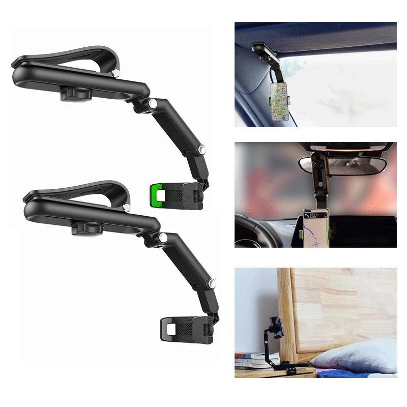 Car Phone Holder Sun Visor Rearview Mirror Portable Mobile Phone Holder Universal Multifunctional Car GPS Holder for Iphone
Car Phone Holder Sun Visor Rearview Mirror Portable Mobile Phone Holder Universal Multifunctional Car GPS Holder for Iphone