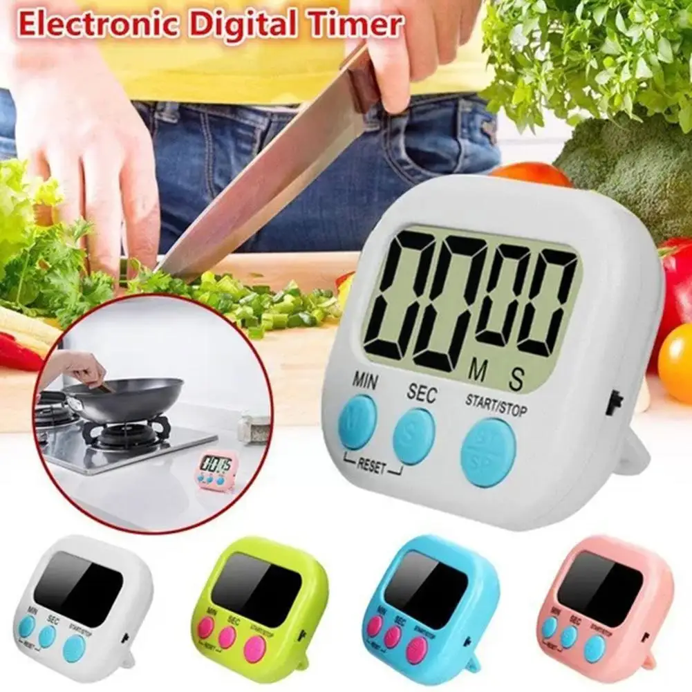 Multifunctional Digital Kitchen Timer Clock Large LCD Display Timer With Backing Stand For Cooking Baking Sports Games U3S6
Multifunctional Digital Kitchen Timer Clock Large LCD Display Timer With Backing Stand For Cooking Baking Sports Games U3S6