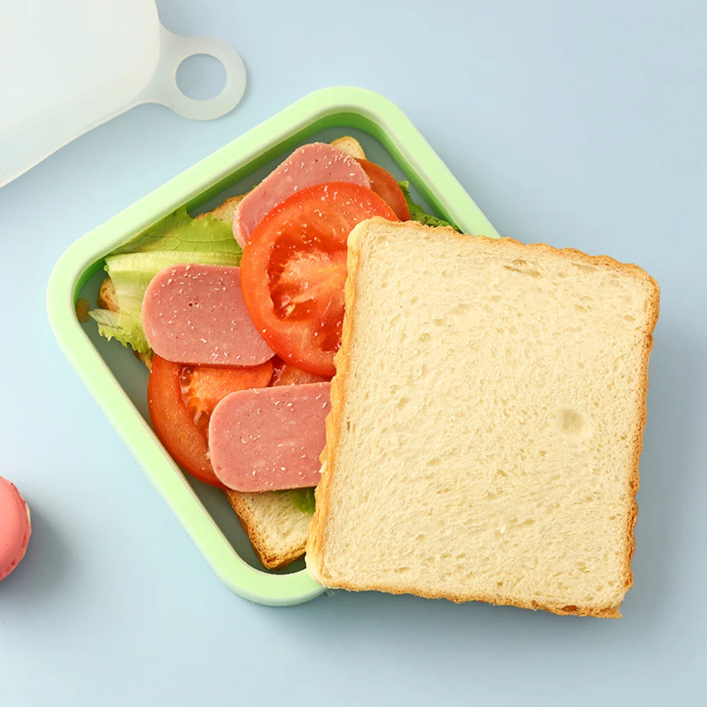 Sandwich Toast Box Silicone Food Container for Kid School Breakfast Lunch Bento Box Office Worker Food Grade camping cooking set
Sandwich Toast Box Silicone Food Container for Kid School Breakfast Lunch Bento Box Office Worker Food Grade camping cooking set