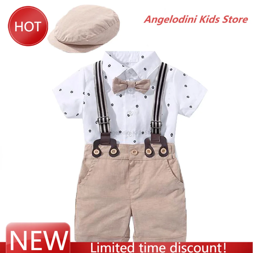 Romper Clothes Set For Baby Boy With Bow Hat Gentleman Striped Summer Suit With Bow Infant Boy Clothing Toddler Kid Bodysuit Set
Romper Clothes Set For Baby Boy With Bow Hat Gentleman Striped Summer Suit With Bow Infant Boy Clothing Toddler Kid Bodysuit Set