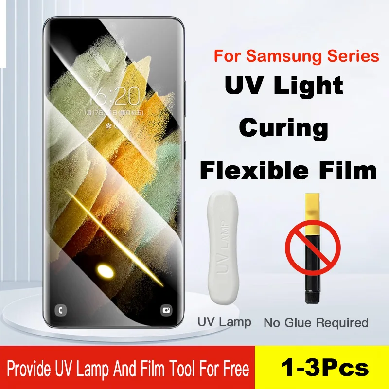UV Light Curing Film For Samsung Galaxy S23 S22 S21 S20 Ultra 5G Full Cover Screen Protector
UV Light Curing Film For Samsung Galaxy S23 S22 S21 S20 Ultra 5G Full Cover Screen Protector
