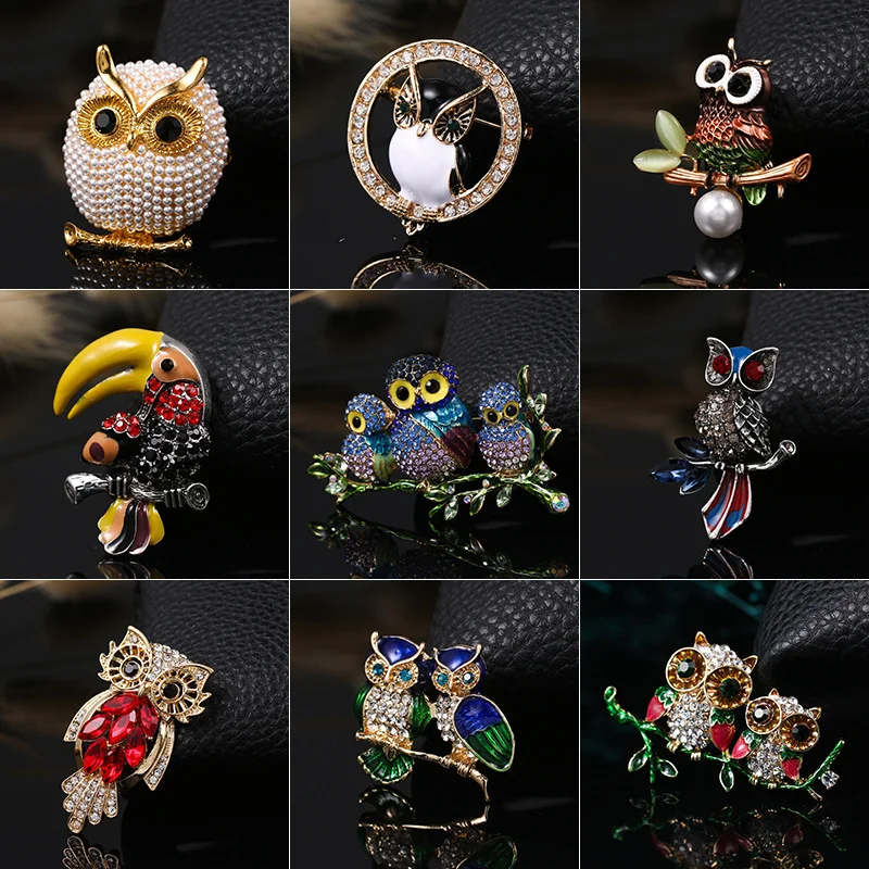 Fashion New Luxury Enamel Colorful Brooches Cute Animal Three Owl Large Brooch Clothing Accessories Party Gifts
Fashion New Luxury Enamel Colorful Brooches Cute Animal Three Owl Large Brooch Clothing Accessories Party Gifts
