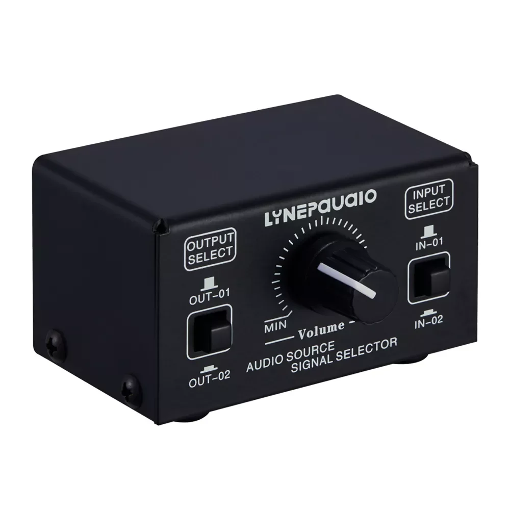 2022NEW in 2 out speaker switcher, 2 in 1 out audio source signal selection switcher, headphone switcher with volume adjustment
2022NEW in 2 out speaker switcher, 2 in 1 out audio source signal selection switcher, headphone switcher with volume adjustment