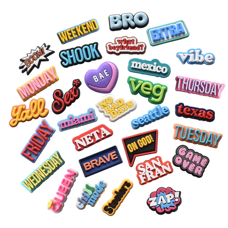Single Sale 1 Pcs Pvc Shoe Charms Shoe Bracelet Wristband Accessories for Boys Girls Adults Men Women Birthday Gifts
Single Sale 1 Pcs Pvc Shoe Charms Shoe Bracelet Wristband Accessories for Boys Girls Adults Men Women Birthday Gifts