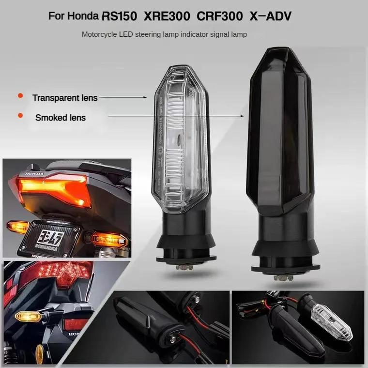 Motorcycle Indicator Lamps for RS150 XRE300 CRF300 X-ADV 750 LED Turn Signal Lights Blinker Lamp Moto Modification Accessories
Motorcycle Indicator Lamps for RS150 XRE300 CRF300 X-ADV 750 LED Turn Signal Lights Blinker Lamp Moto Modification Accessories