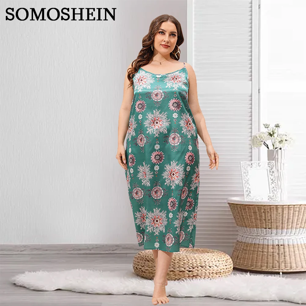 SOMOSHEIN 2XL-5XL Plus Size Women Clothing Summer Sexy Loose V-Neck Sling Home Print Elegant Dress Wholesale Dropshipping
SOMOSHEIN 2XL-5XL Plus Size Women Clothing Summer Sexy Loose V-Neck Sling Home Print Elegant Dress Wholesale Dropshipping