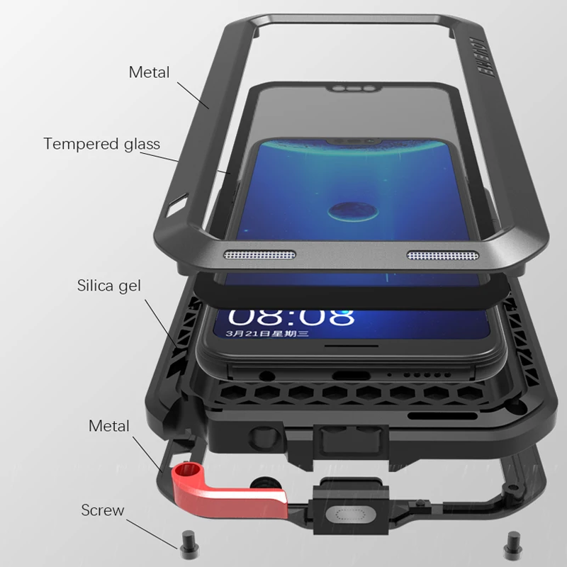 New Arrival 360 Protect Outdoor Sport Shockproof Metal Case For Huawei P20 Pro Lite P20Pro P30 Pro Tank Shock Armor Cover
New Arrival 360 Protect Outdoor Sport Shockproof Metal Case For Huawei P20 Pro Lite P20Pro P30 Pro Tank Shock Armor Cover