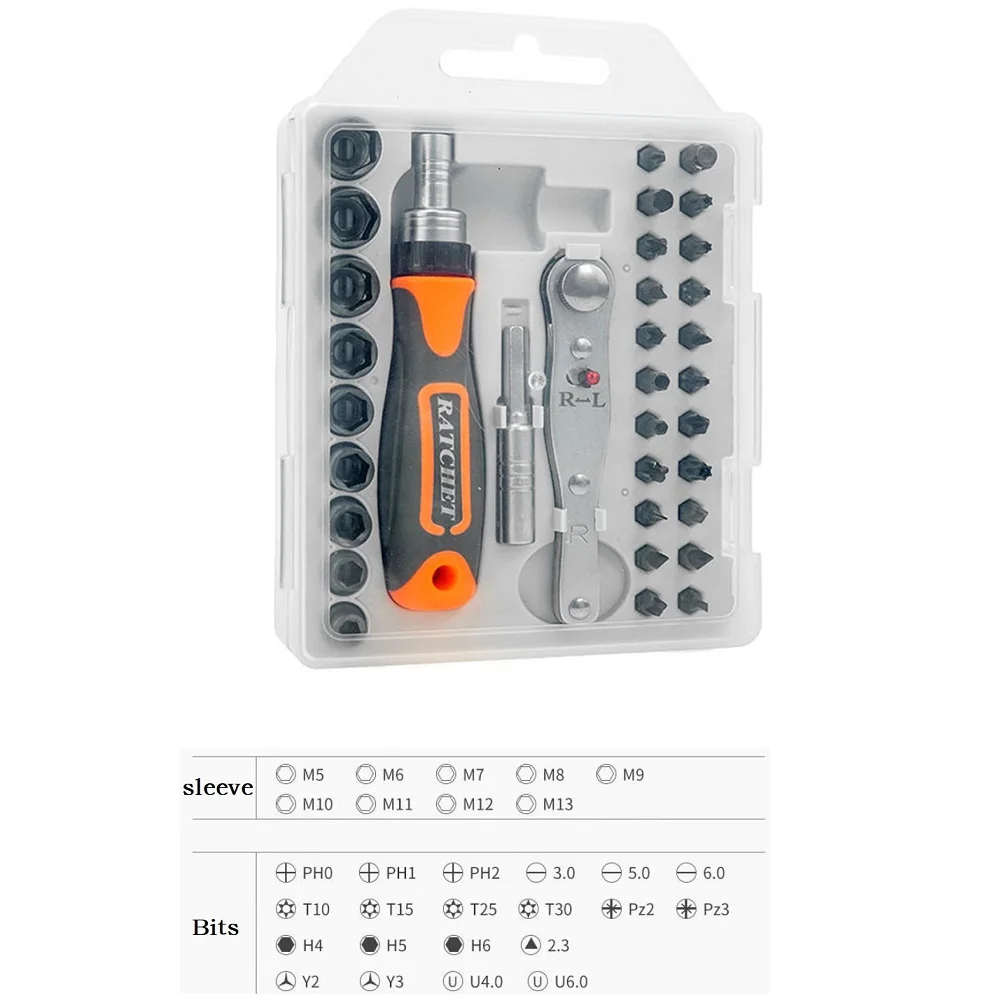 Efficient and Multipurpose Trox Star Cross Screwdriver Bit Extension Rod Ratchet Wrench Socket (43 Pcs) Tool Kit
Efficient and Multipurpose Trox Star Cross Screwdriver Bit Extension Rod Ratchet Wrench Socket (43 Pcs) Tool Kit