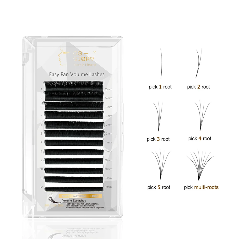 MEILAIMDY Easy Fanning Eyelash Extension Auto Fans Flowering Pre-bonded Natural 3D Mega Volume Makeup Black Mink False Lashes
MEILAIMDY Easy Fanning Eyelash Extension Auto Fans Flowering Pre-bonded Natural 3D Mega Volume Makeup Black Mink False Lashes
