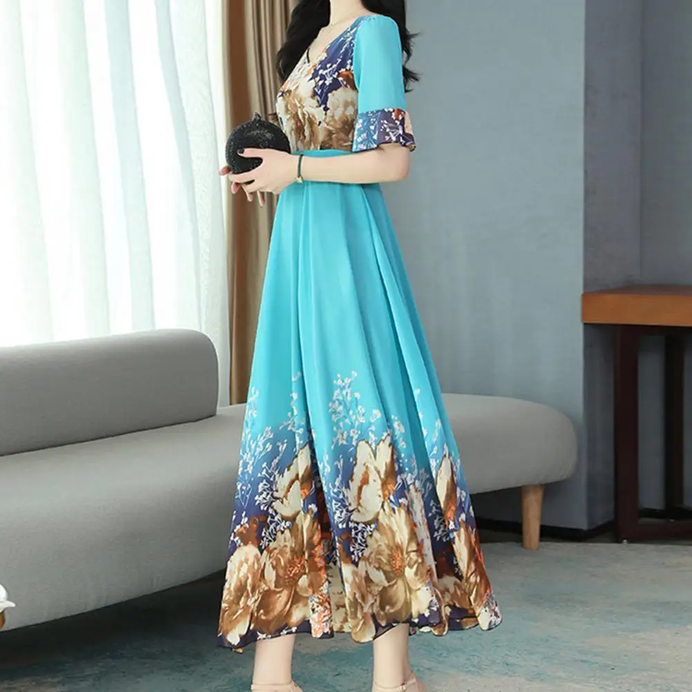 Popular Women Dress Breathable 5 Sizes Casual Dress A-Line Floral Print Casual Dress
Popular Women Dress Breathable 5 Sizes Casual Dress A-Line Floral Print Casual Dress
