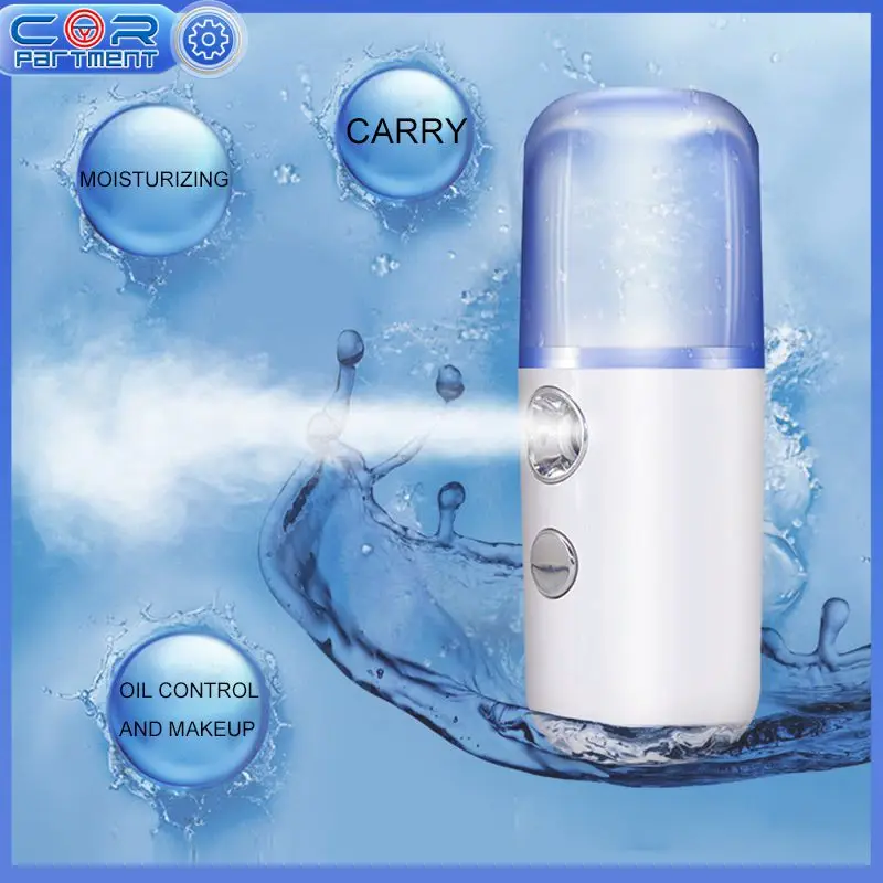 Mini 30ml Air Humidifier Nano Sprayer Portable Moisturizer Instrument Aromatherapy Essential Oil Diffuser USB Mist Maker for Car
Mini 30ml Air Humidifier Nano Sprayer Portable Moisturizer Instrument Aromatherapy Essential Oil Diffuser USB Mist Maker for Car