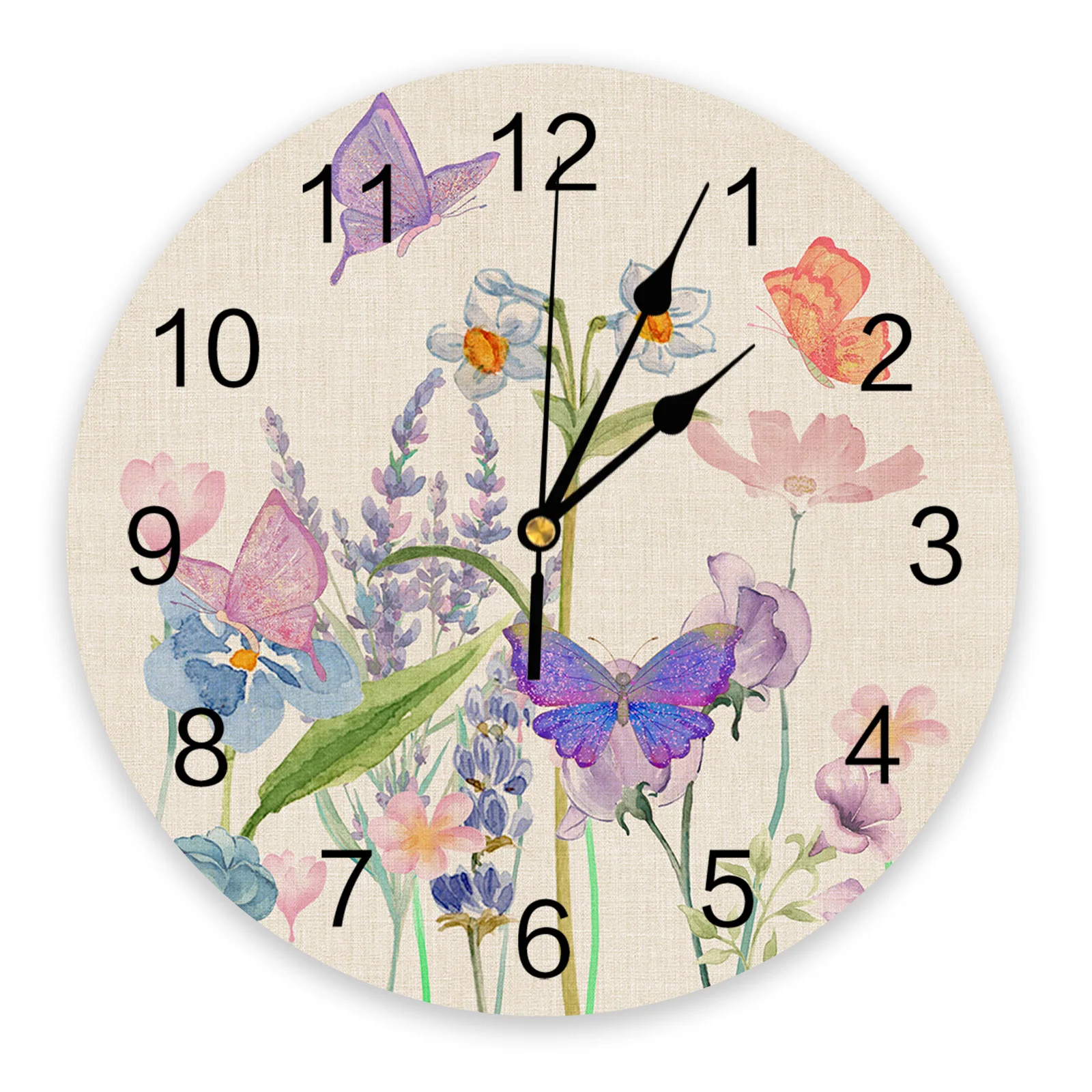 Настенные часы с изображением бабочек и цветов, тихие украшения в современном стиле для спальни, гостиной, круглые подвесные часы
Настенные часы с изображением бабочек и цветов, тихие украшения в современном стиле для спальни, гостиной, круглые подвесные часы