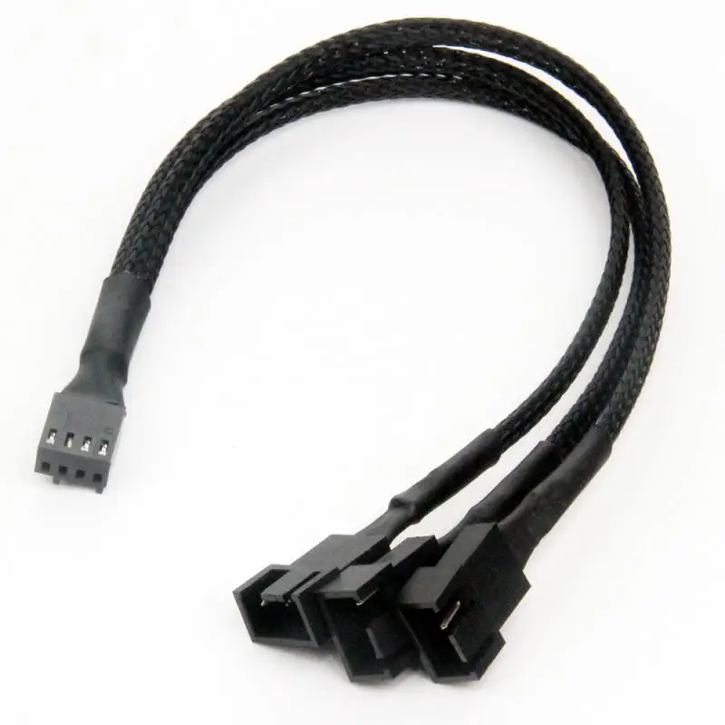 Motherboard 4-pin Adapter Cable Divide Into Three Extension Cord PWM 4pin Adapter Cable Extension Line Multi-fan Thermostat 
Motherboard 4-pin Adapter Cable Divide Into Three Extension Cord PWM 4pin Adapter Cable Extension Line Multi-fan Thermostat