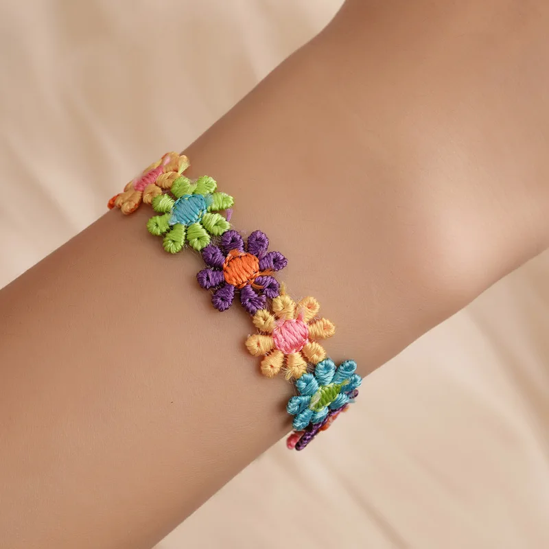 Bohemian Sweet Colorful Daisy Flower Fruit Bracelets for Women Girl Fashion Charm Bracelet Beach Party SumJewelry Gifts
Bohemian Sweet Colorful Daisy Flower Fruit Bracelets for Women Girl Fashion Charm Bracelet Beach Party SumJewelry Gifts