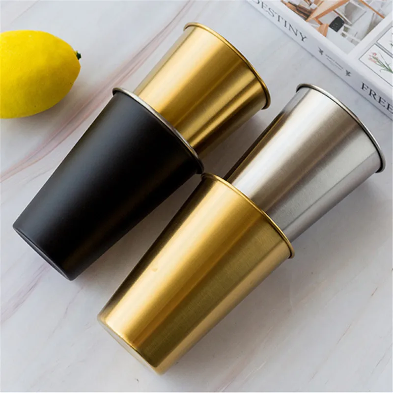 500ml Thicken Stainless Steel Cute Beer Mugs Metal Office Travel Coffee Milk Drinks Water Cup Household Kitchen Drinkware
500ml Thicken Stainless Steel Cute Beer Mugs Metal Office Travel Coffee Milk Drinks Water Cup Household Kitchen Drinkware