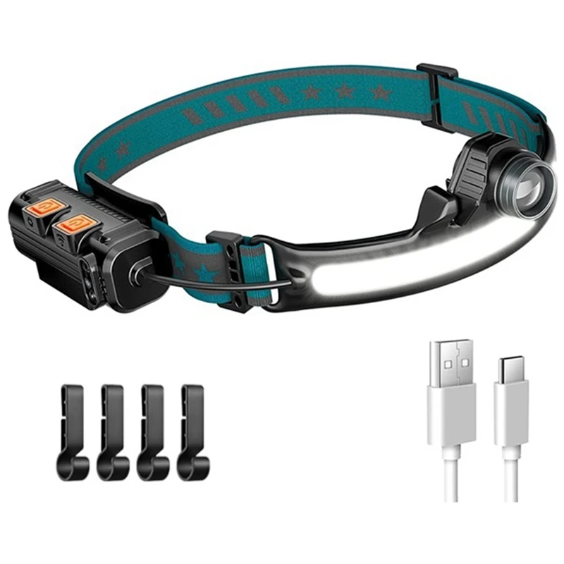 Head Light Lamp LED Rechargeable,1000Lumen Head Light Flashligh With Motion Sensor,With 4 Helmet Clip For Camping,Hiking
Head Light Lamp LED Rechargeable,1000Lumen Head Light Flashligh With Motion Sensor,With 4 Helmet Clip For Camping,Hiking