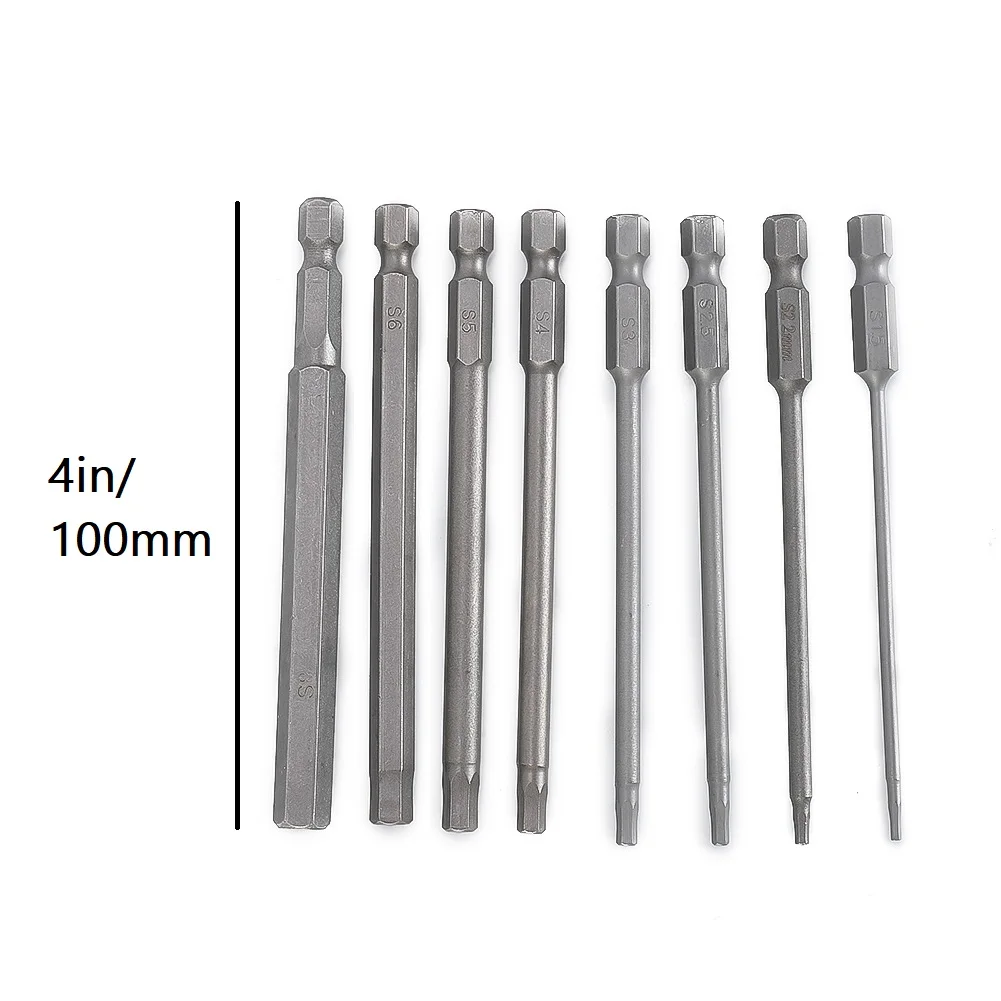 8pcs/Set Hex Head Allen Wrench Drill Bits Set 100mm SAE Metric Allen Electric Hexagonal Bit Screwdriver Socket Bits
8pcs/Set Hex Head Allen Wrench Drill Bits Set 100mm SAE Metric Allen Electric Hexagonal Bit Screwdriver Socket Bits
