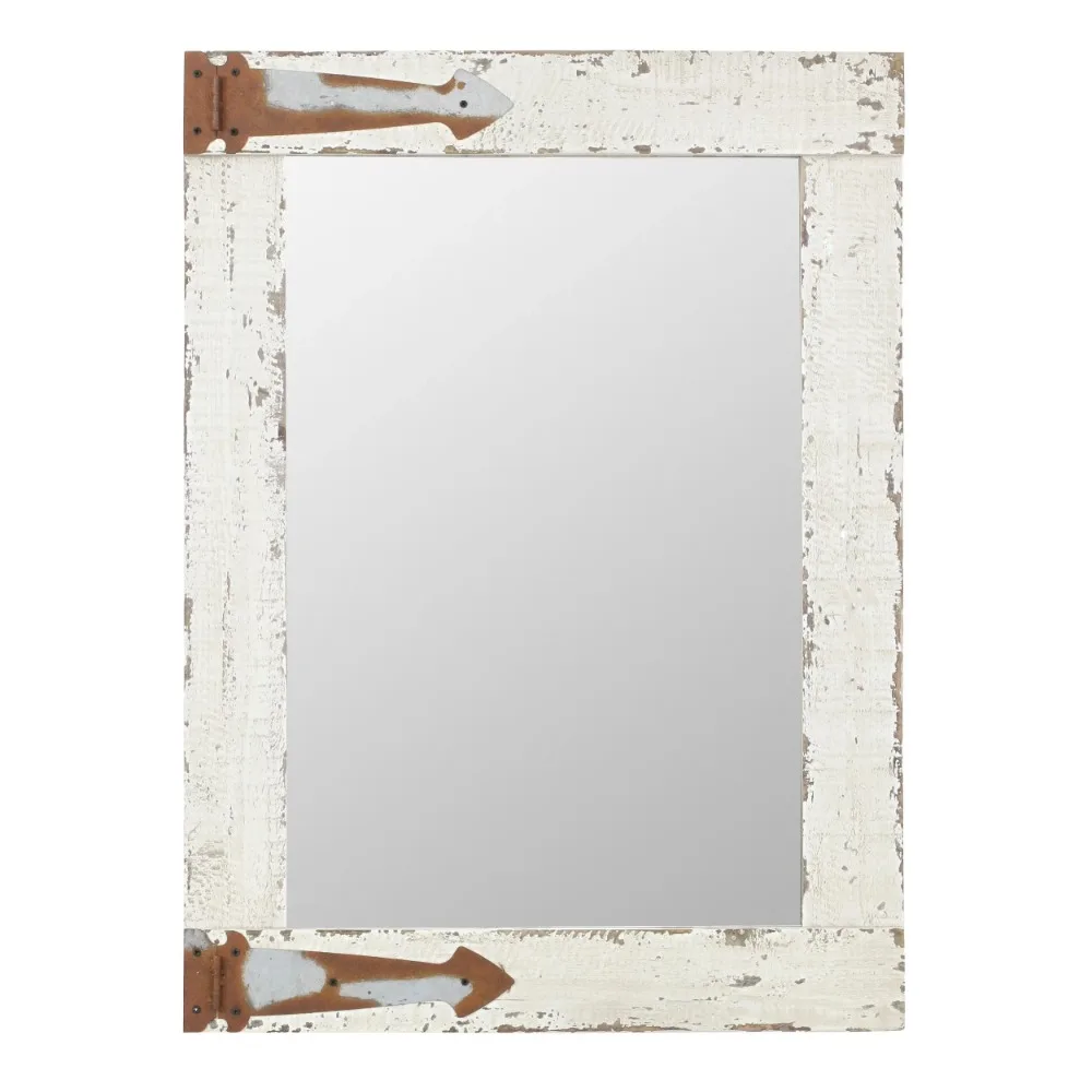 Farmhouse Wall Mirror White 30 "x 22" Wood Frame with A Soft Rural or Farmhouse Style White Finish
Farmhouse Wall Mirror White 30 "x 22" Wood Frame with A Soft Rural or Farmhouse Style White Finish
