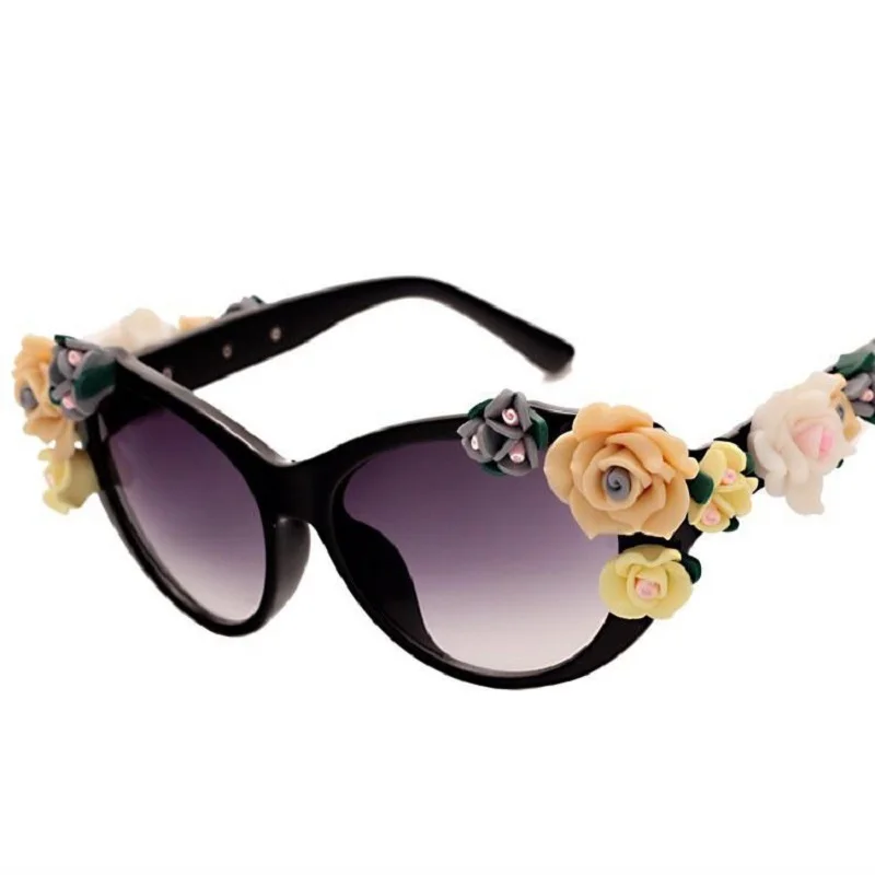 TEENYOUN Baroque Girls Cat Eye Sunglasses Women Retro Brand Three Dimensional Rose Sun Glasses Pottery flower Glasses dames sol
TEENYOUN Baroque Girls Cat Eye Sunglasses Women Retro Brand Three Dimensional Rose Sun Glasses Pottery flower Glasses dames sol