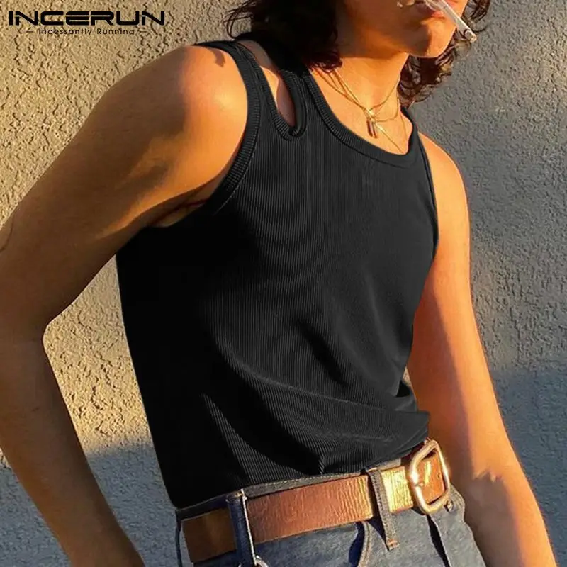 2022 Fashion Men Tank Tops Solid Color O-neck Hollow Out Casual Vests Streetwear Skinny Sleeveless Men Clothing S-5XL INCERUN
2022 Fashion Men Tank Tops Solid Color O-neck Hollow Out Casual Vests Streetwear Skinny Sleeveless Men Clothing S-5XL INCERUN