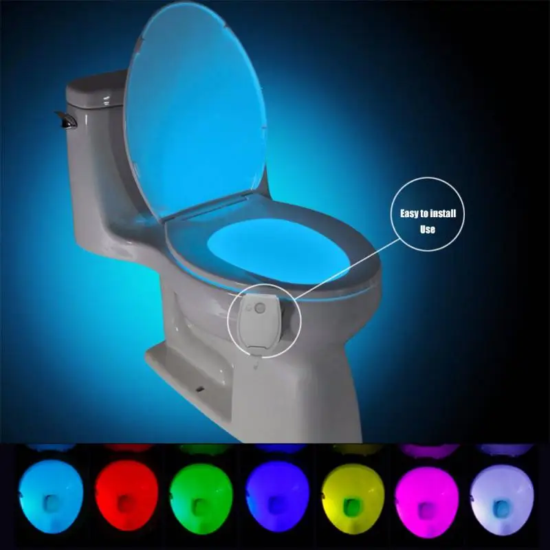 Smart PIR Motion Sensor Toilet Seat Night Light 7 Colors Three Modes Lights For Toilet Bowl RGB LED Luminaria Lamp Toilet Light
Smart PIR Motion Sensor Toilet Seat Night Light 7 Colors Three Modes Lights For Toilet Bowl RGB LED Luminaria Lamp Toilet Light