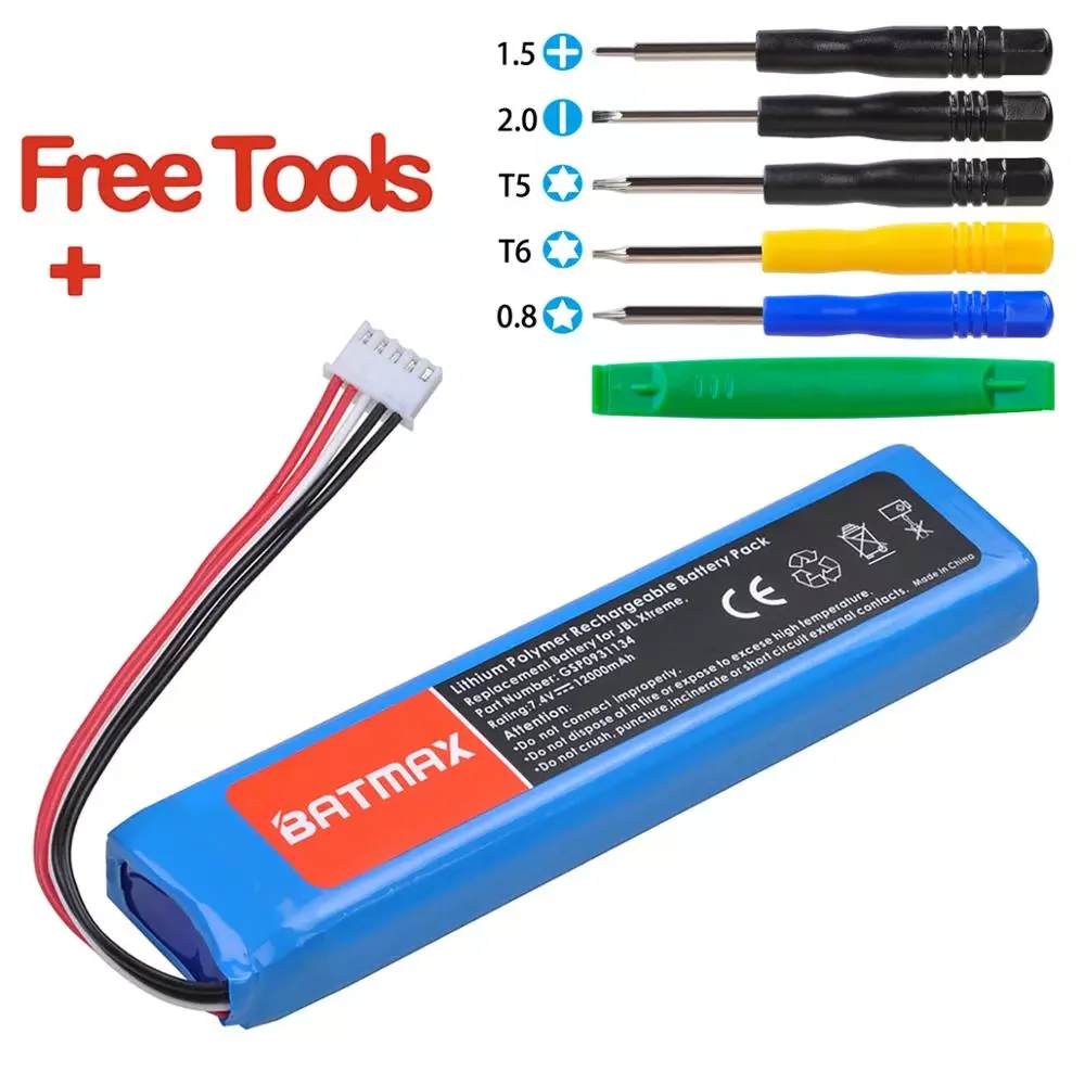 NEW Akumulator litowo-jonowy 12000mAh GSP0931134 z narzędziami do głośnika Bluetooth XTREME
NEW Akumulator litowo-jonowy 12000mAh GSP0931134 z narzędziami do głośnika Bluetooth XTREME