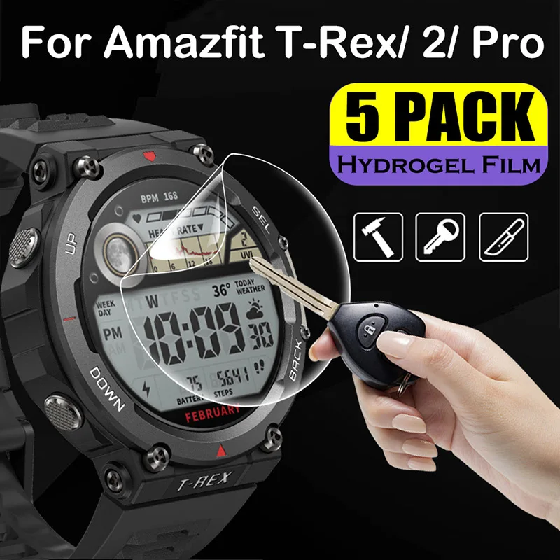 5Pcs TPU Hydrogel Film for Amazfit T-Rex 2 Pro Screen Protector for Huami Amazfit T Rex Smart Watch Soft Protective Films
5Pcs TPU Hydrogel Film for Amazfit T-Rex 2 Pro Screen Protector for Huami Amazfit T Rex Smart Watch Soft Protective Films