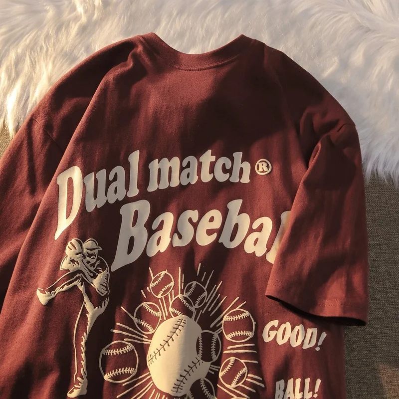 YUQI 2022 Chic Cartoon Baseball Graphic TShirt Women Summer Loose Casual Woman Clothes Japanese Harajuku Pure Cotton Female Tops
YUQI 2022 Chic Cartoon Baseball Graphic TShirt Women Summer Loose Casual Woman Clothes Japanese Harajuku Pure Cotton Female Tops