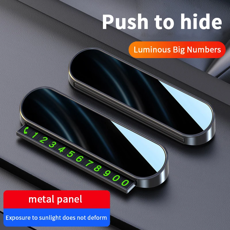 Автомобильная парковочная табличка со скрытой картой с номером телефона для аксессуаров для стайлинга автомобиля
Автомобильная парковочная табличка со скрытой картой с номером телефона для аксессуаров для стайлинга автомобиля