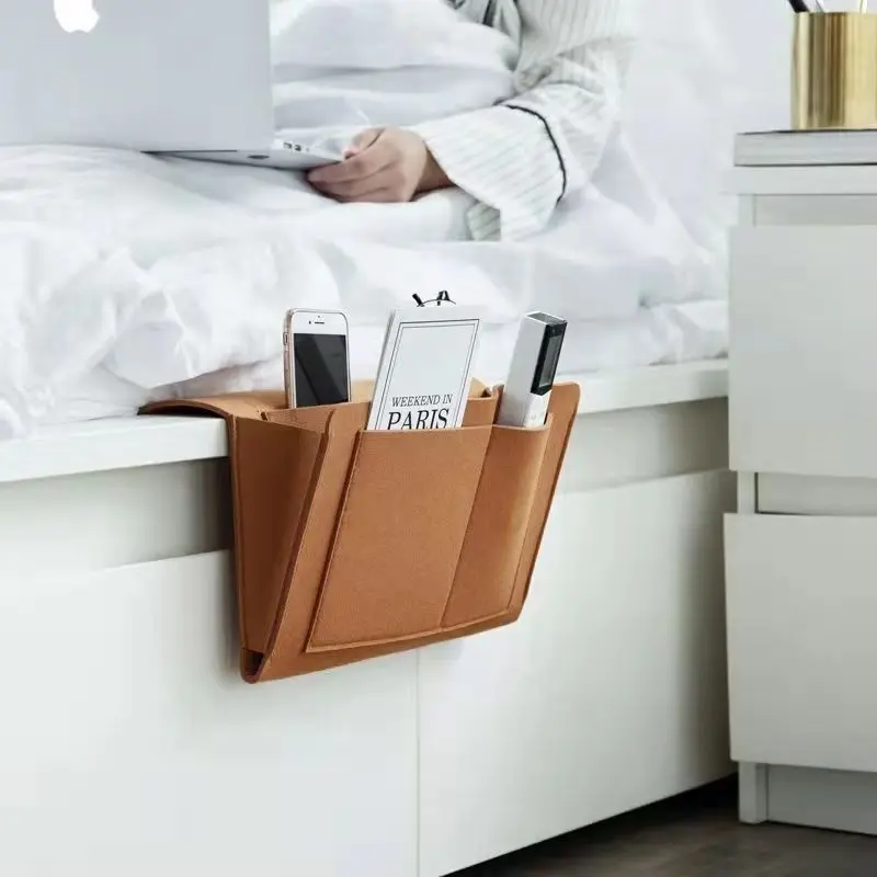 1pc Felt Bedside Storage Bag Pouch Bed Desk Bag Sofa TV Remote Control Hanging Caddy Couch Storage Organizer Bed Holder Pockets
1pc Felt Bedside Storage Bag Pouch Bed Desk Bag Sofa TV Remote Control Hanging Caddy Couch Storage Organizer Bed Holder Pockets