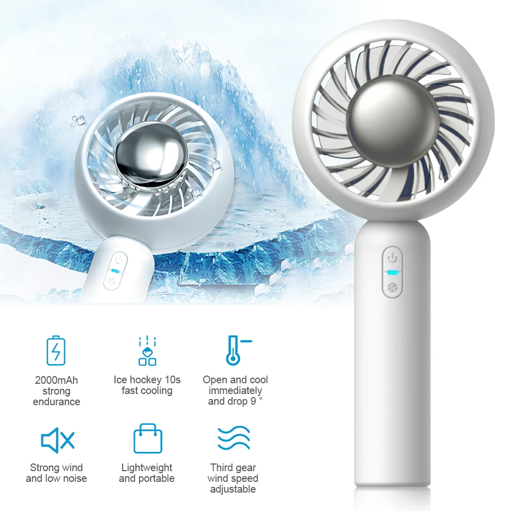 DIOZO Portable Ice Compress Fan Big Wind Mini New Hand-held Small Fan USB rechargeable Ice Cooling Fan With Cooling Down
DIOZO Portable Ice Compress Fan Big Wind Mini New Hand-held Small Fan USB rechargeable Ice Cooling Fan With Cooling Down