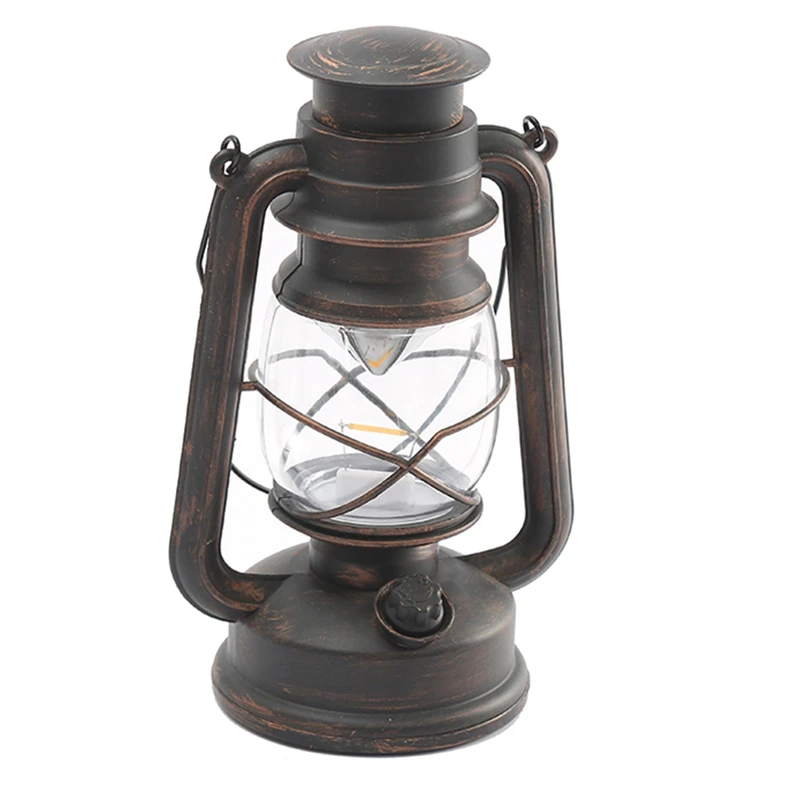 

Железные античные бронзовые масляные фонари (крышка), 25 см, портативная уличная лампа для кемпинга, герметичные фонари