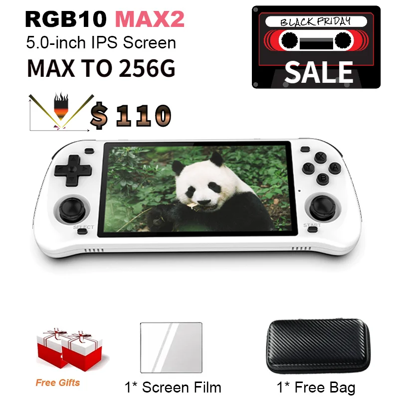 Rgb10 Max2 256g Portable Game Console, Retro, Open Source System, With 5.0 Inch IPS Screen, 3D Switching, Rb10 Max 2 Genuine New
Rgb10 Max2 256g Portable Game Console, Retro, Open Source System, With 5.0 Inch IPS Screen, 3D Switching, Rb10 Max 2 Genuine New