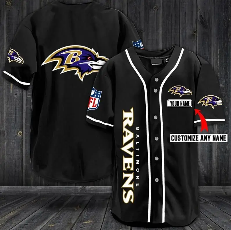 Ravens Customize You Name Baseball Jersey Shirt 3D Printed Men's Shirt Casual Shirts hip hop Tops
Ravens Customize You Name Baseball Jersey Shirt 3D Printed Men's Shirt Casual Shirts hip hop Tops