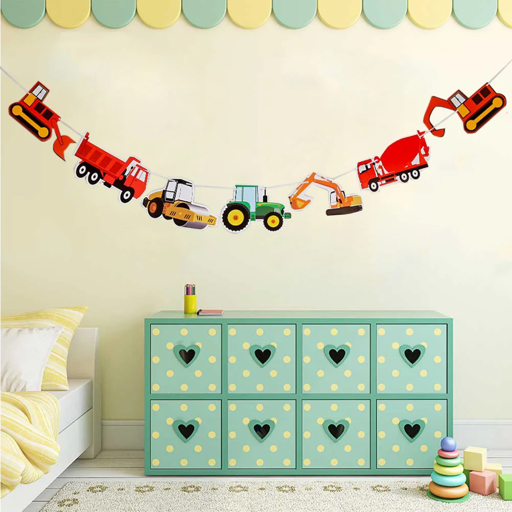 Construction Birthday Banner Excavator Truck Garland Supplies Decoration
Construction Birthday Banner Excavator Truck Garland Supplies Decoration