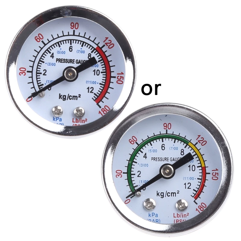 Round 0-180psi 9.5/13mm 1/4-in/1/8-in Thread Dia Dial Air Pressure Gauge Shell/Electroplating Gauge for Industrial
Round 0-180psi 9.5/13mm 1/4-in/1/8-in Thread Dia Dial Air Pressure Gauge Shell/Electroplating Gauge for Industrial