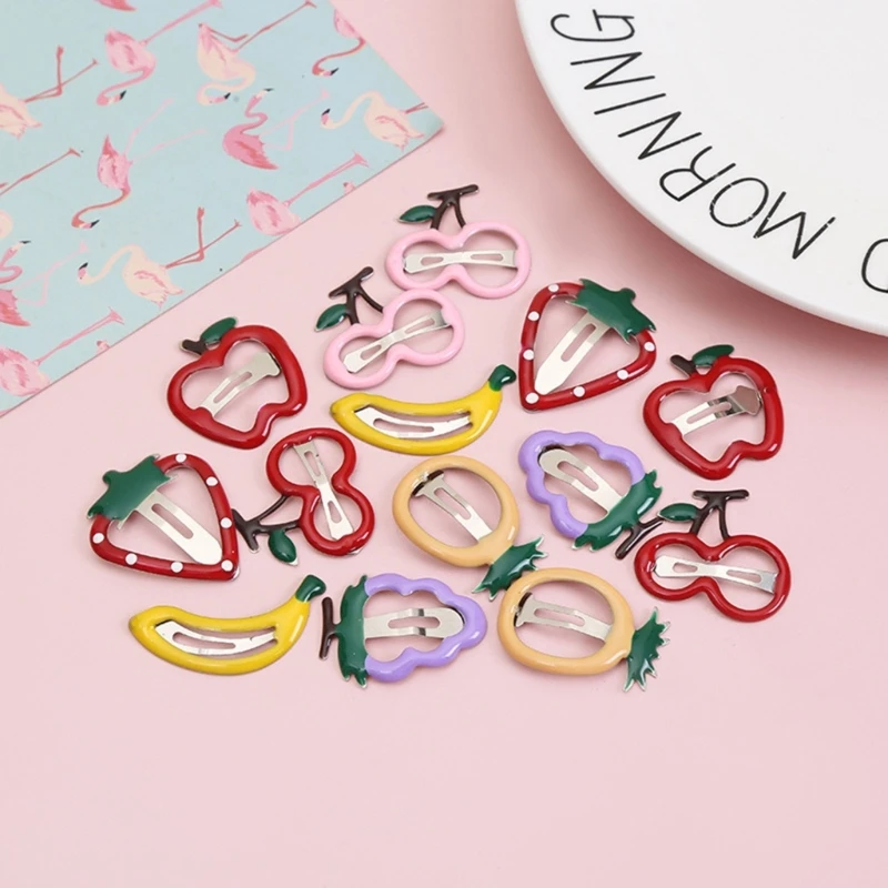 50Pcs Cute Fruit Hair Clip Sweet Side Clip Metal Snap Small Hairpin Gift Hair Accessories for Women Girl
50Pcs Cute Fruit Hair Clip Sweet Side Clip Metal Snap Small Hairpin Gift Hair Accessories for Women Girl
