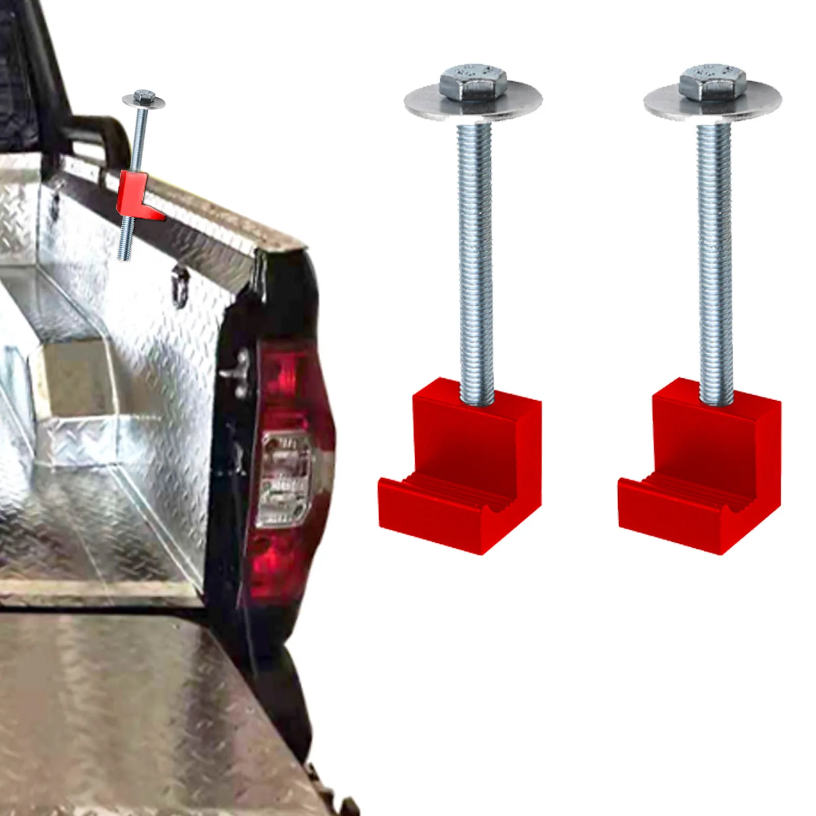 Truck Tool Box Mounting Kit Aluminum J Hook Crossover Toolbox Tie Down Fit For Trucks & Pickup Universal Fit J-style Hook
Truck Tool Box Mounting Kit Aluminum J Hook Crossover Toolbox Tie Down Fit For Trucks & Pickup Universal Fit J-style Hook