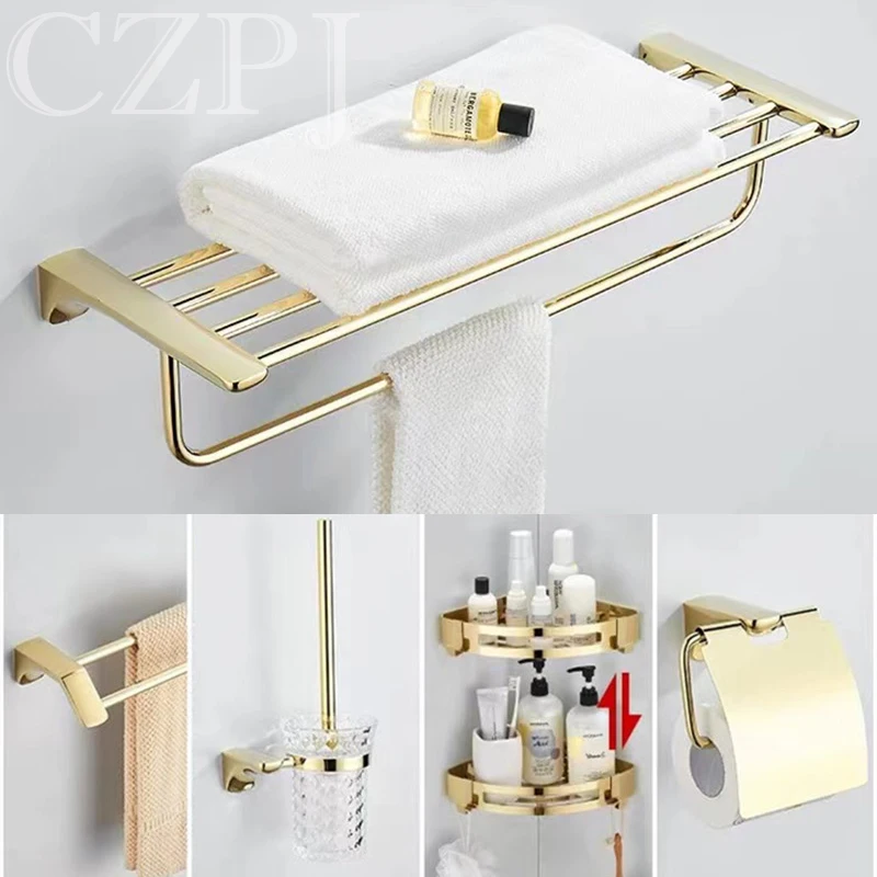 Высококачественные роскошные латунные золотые аксессуары для ванной комнаты, настенный позолоченный бумажный держатель, вешалка для поло... 
Высококачественные роскошные латунные золотые аксессуары для ванной комнаты, настенный позолоченный бумажный держатель, вешалка для поло...