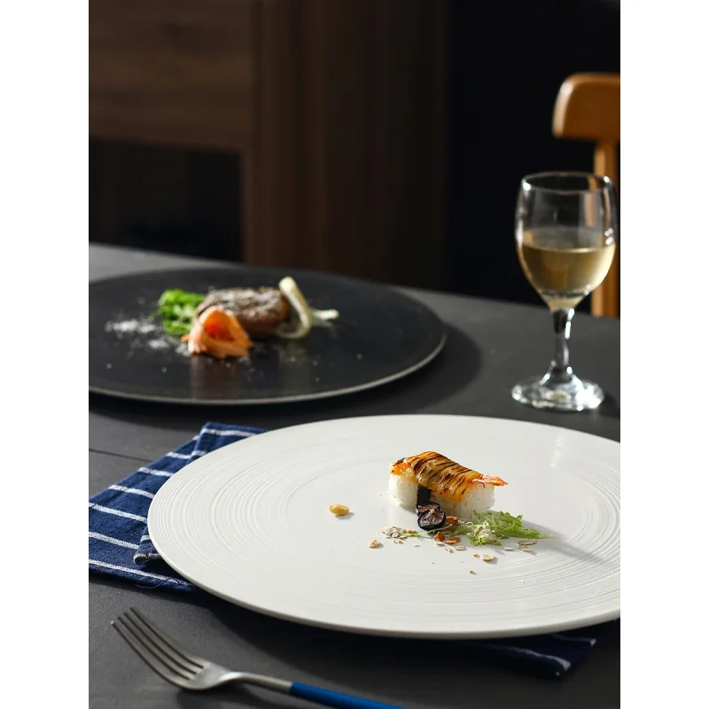 Ceramic Tableware Flat Plate Western Food Plate Steak Plate12Inch Platter round Dinner Plate Large Flat Plate Pizza Plate
Ceramic Tableware Flat Plate Western Food Plate Steak Plate12Inch Platter round Dinner Plate Large Flat Plate Pizza Plate