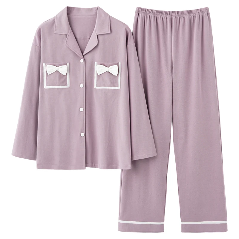 Women Cartoon Cardigan Sleepwear Plus Size Pyjamas Ladies Pijama Autumn Cotton Homewear New Long-Sleeved Trousers
Women Cartoon Cardigan Sleepwear Plus Size Pyjamas Ladies Pijama Autumn Cotton Homewear New Long-Sleeved Trousers
